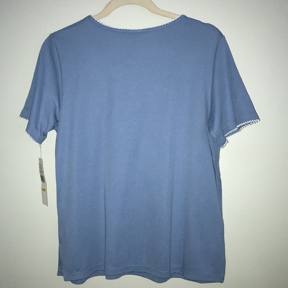 NWT Alfred Dunner Beaded & Embroidered Top Size PM - Picture 7 of 7